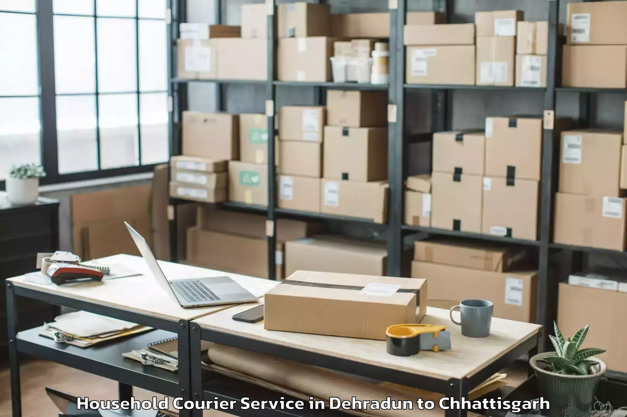 Top Dehradun to Chakarbhatha Household Courier Available